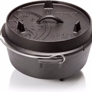 Petromax l Dutch Oven gietijzeren pot met pootjes. Ft4 / 4,5 lt