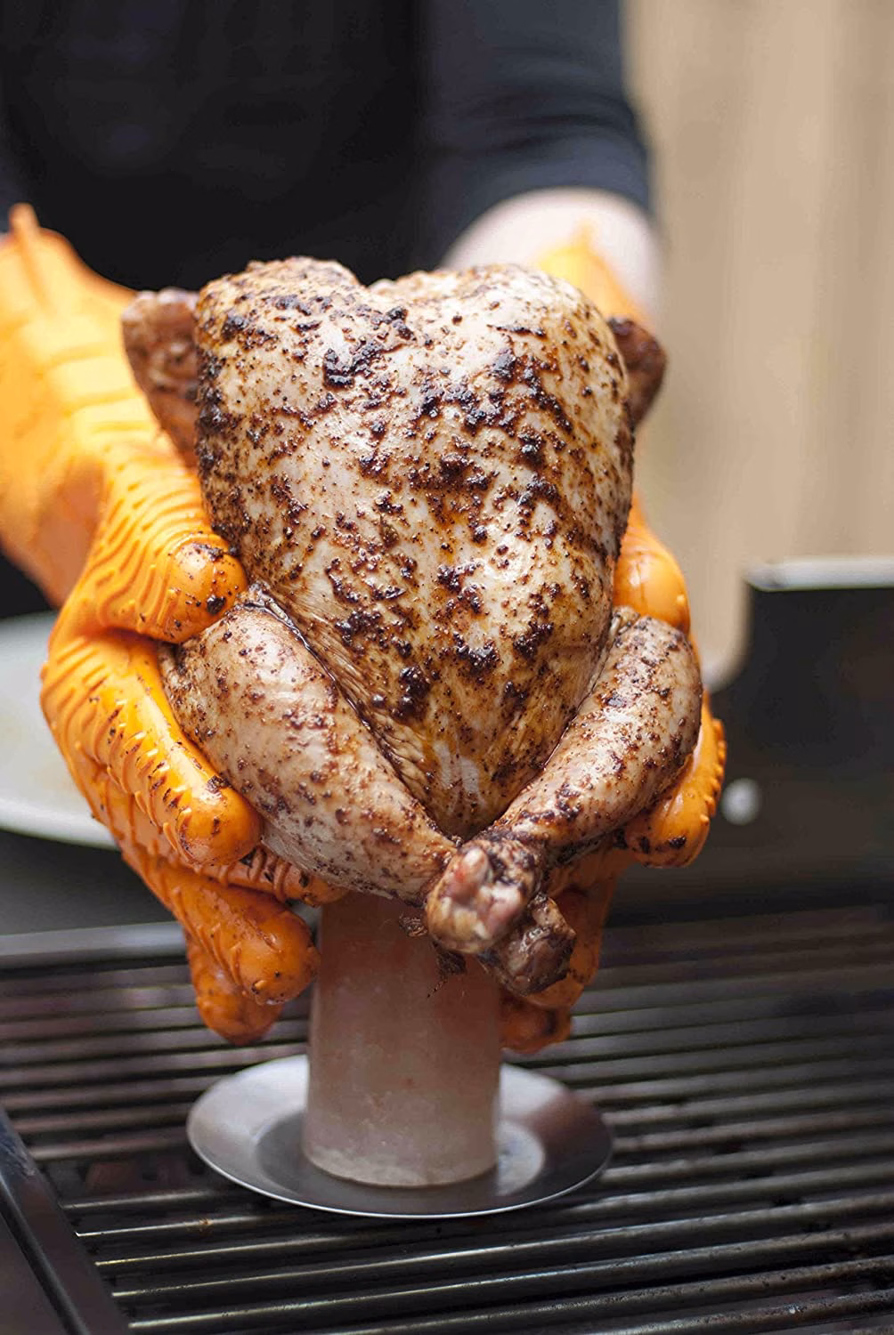 Himalayan Salt Poultry Cone with Holder - Afbeelding 2